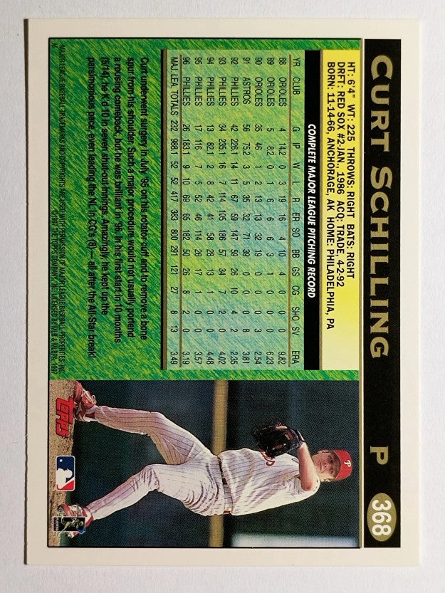 1997 Topps #368 Curt Schilling
