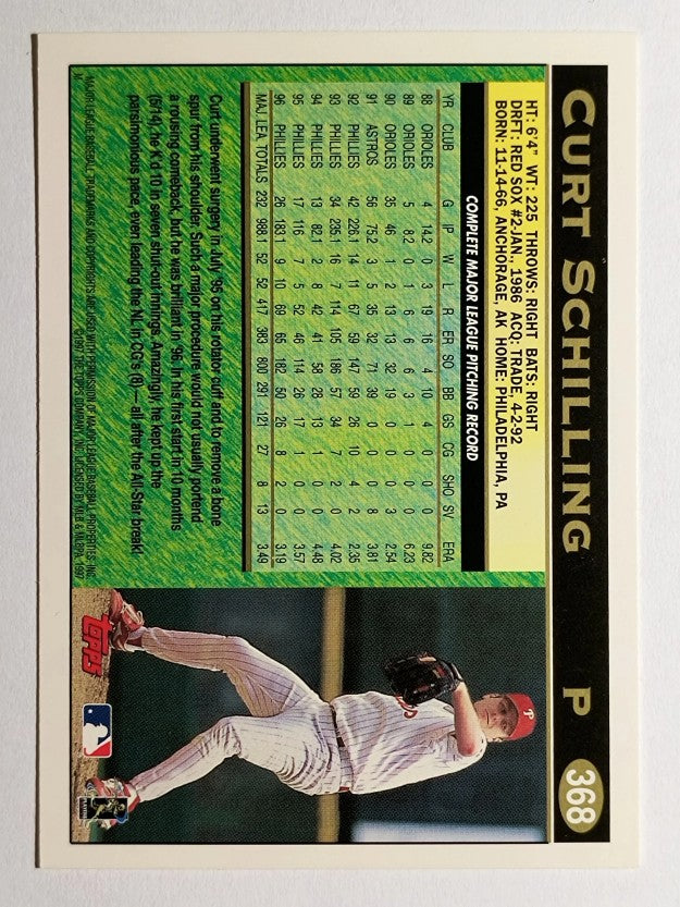 1997 Topps #368 Curt Schilling