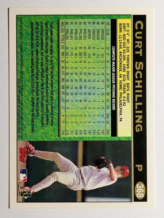 1997 Topps #368 Curt Schilling