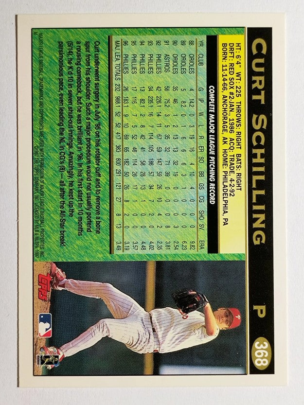 1997 Topps #368 Curt Schilling