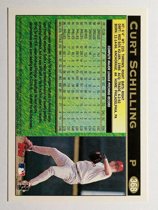 1997 Topps #368 Curt Schilling