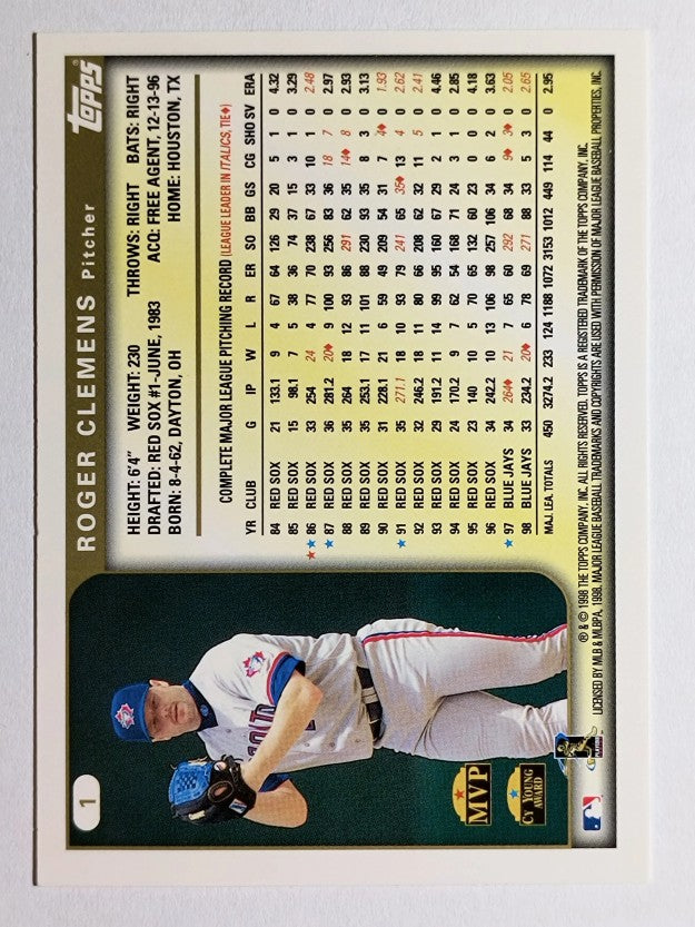 1999 Topps #1 Roger Clemens