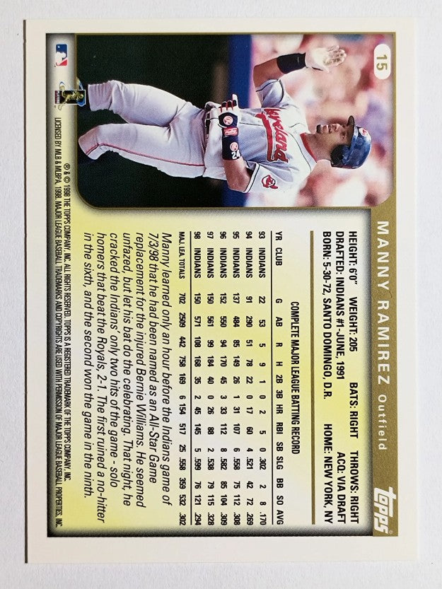 1999 Topps #15 Manny Ramirez