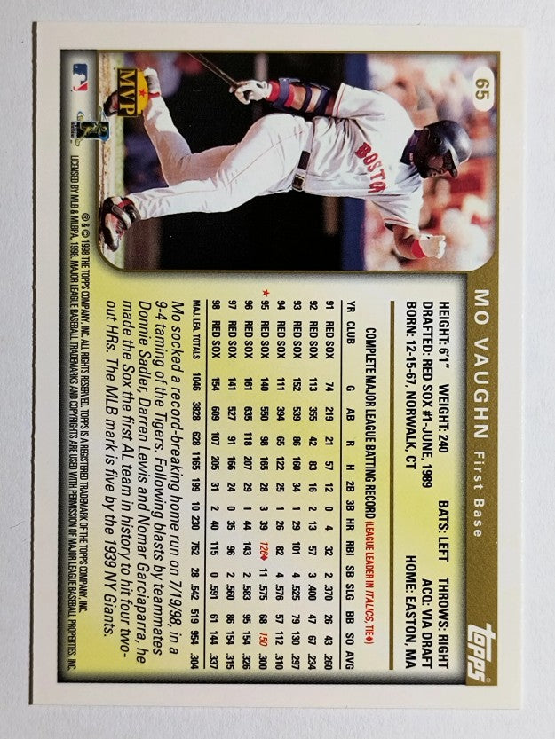 1999 Topps #65 Mo Vaughn