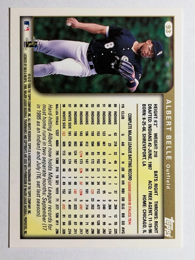1999 Topps #93 Albert Belle