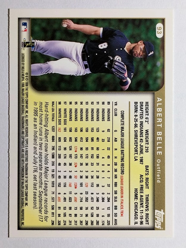 1999 Topps #93 Albert Belle