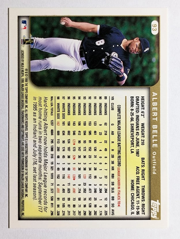 1999 Topps #93 Albert Belle