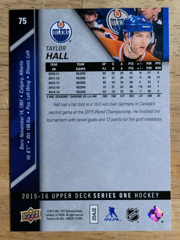 2015-16 Upper Deck #75 Taylor Hall
