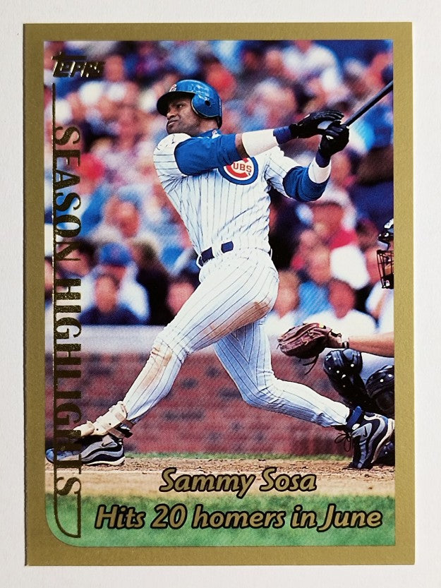 1999 Topps #202 Sammy Sosa HL