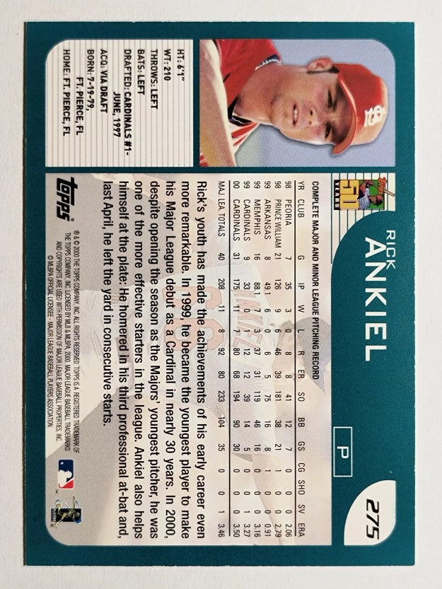 2001 Topps #275 Rick Ankiel
