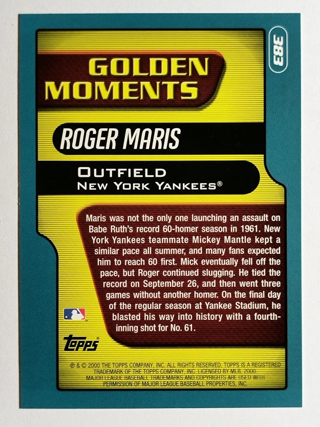 2001 Topps #383 Roger Maris GM