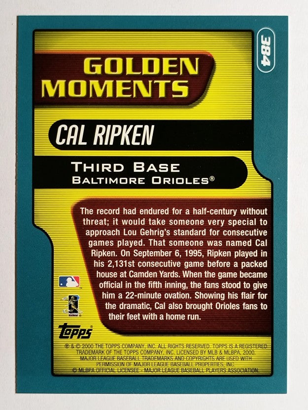 2001 Topps #384 Cal Ripken GM