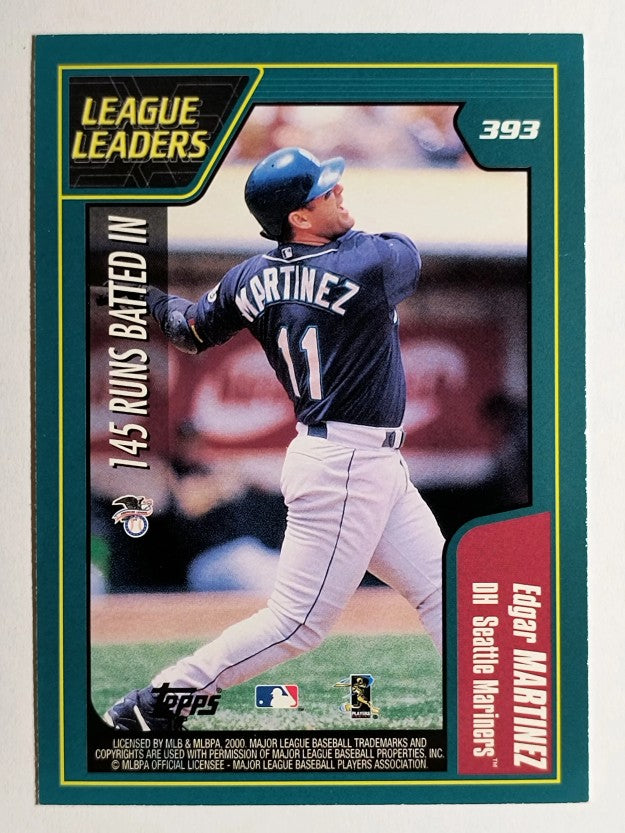 2001 Topps #393 Todd Helton/Edgar Martinez LL