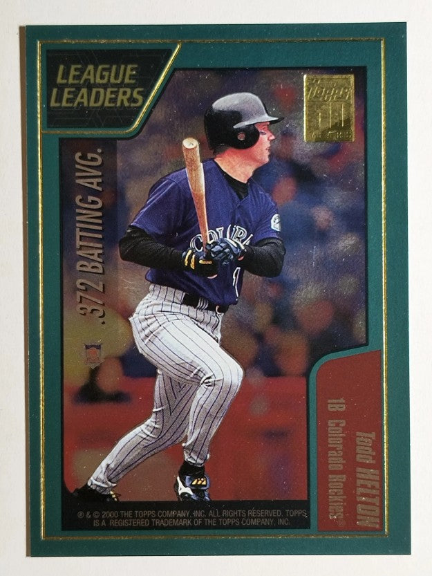 2001 Topps #394 Todd Helton/Nomar Garicaparra LL