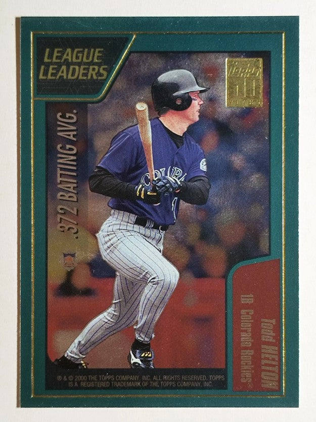 2001 Topps #394 Todd Helton/Nomar Garicaparra LL