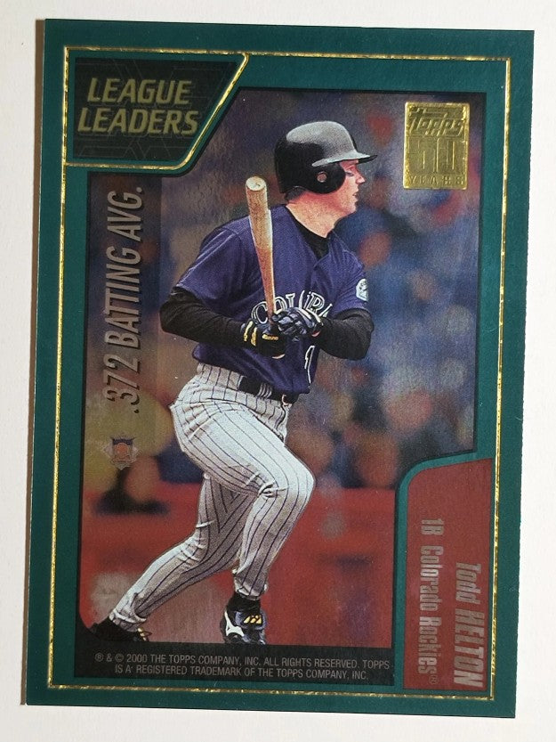 2001 Topps #394 Todd Helton/Nomar Garicaparra LL