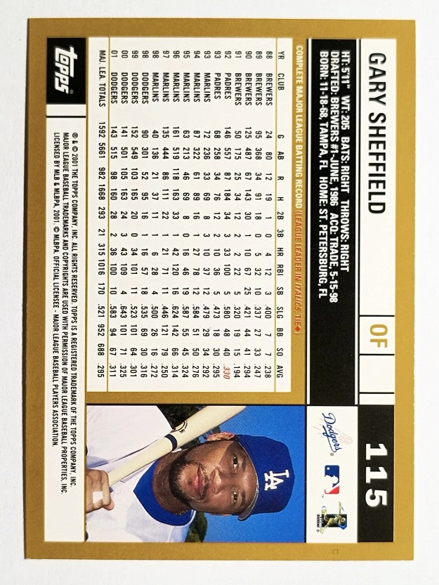 2002 Topps #115 Gary Sheffield