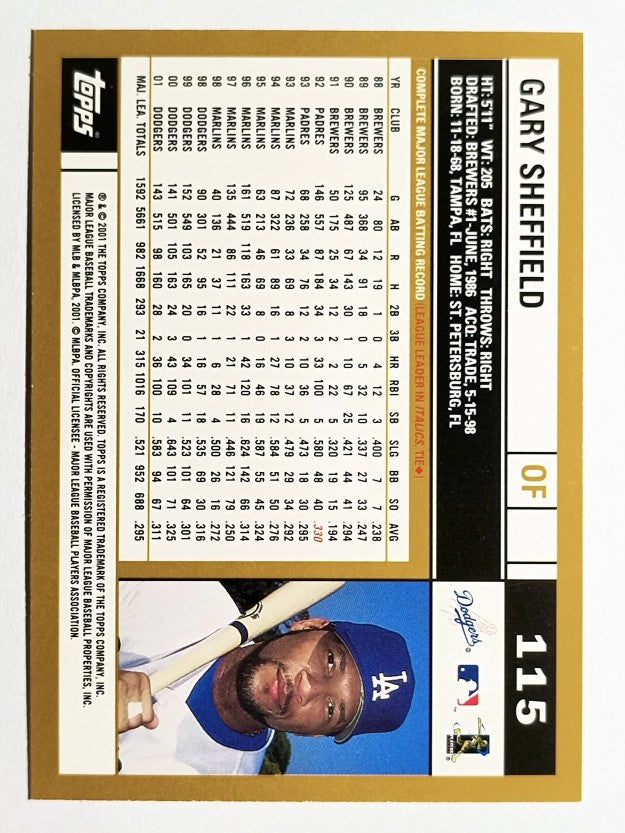 2002 Topps #115 Gary Sheffield