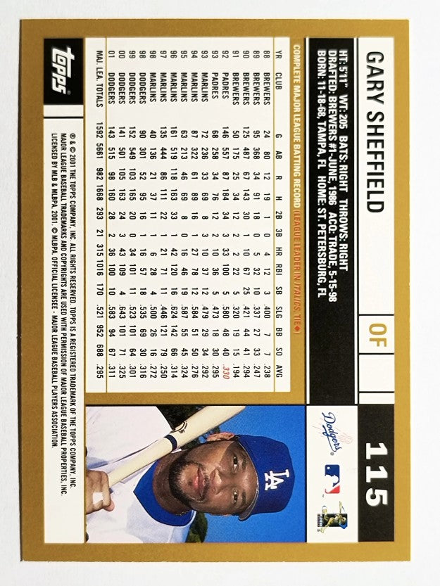 2002 Topps #115 Gary Sheffield