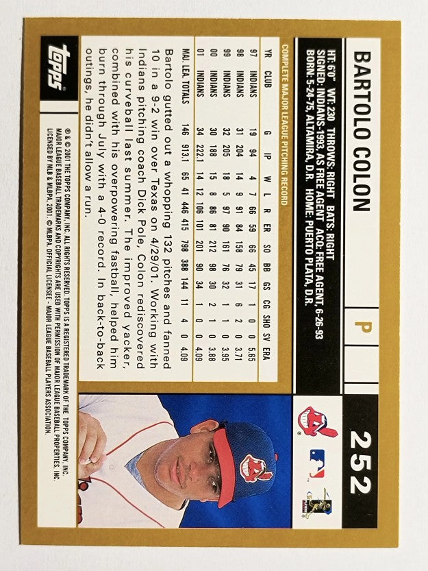 2002 Topps #252 Bartolo Colon