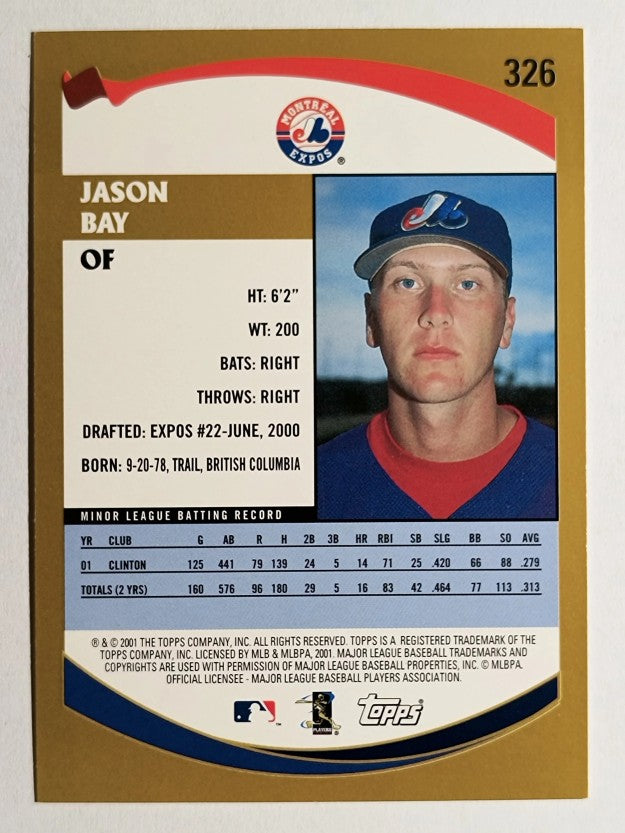 2002 Topps #326 Jason Bay PROS RC (NM)