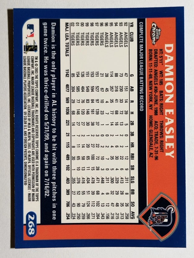 2003 Topps Chrome #268 Damion Easley