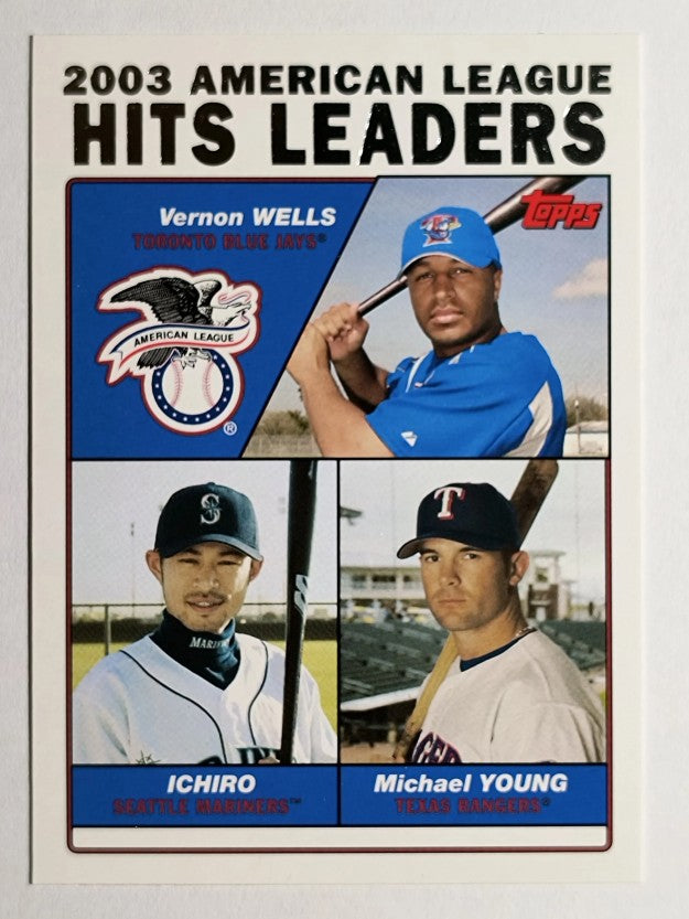 2004 Topps #338 Vernon Wells/Ichiro Suzuki/Michael Young LL