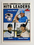 2004 Topps #338 Vernon Wells/Ichiro Suzuki/Michael Young LL