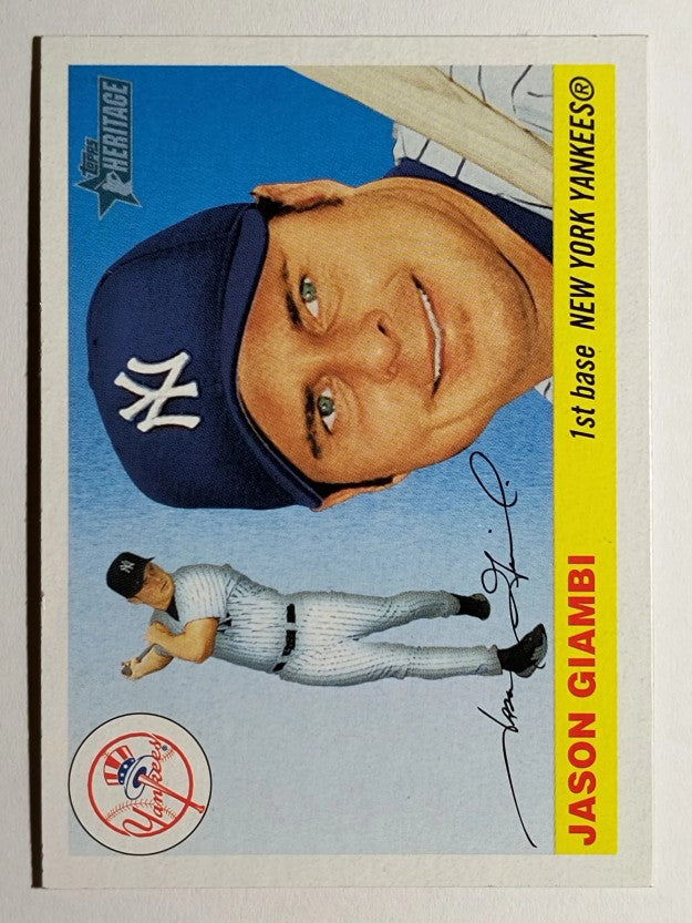 2004 Topps Heritage #10A Jason Giambi Swinging