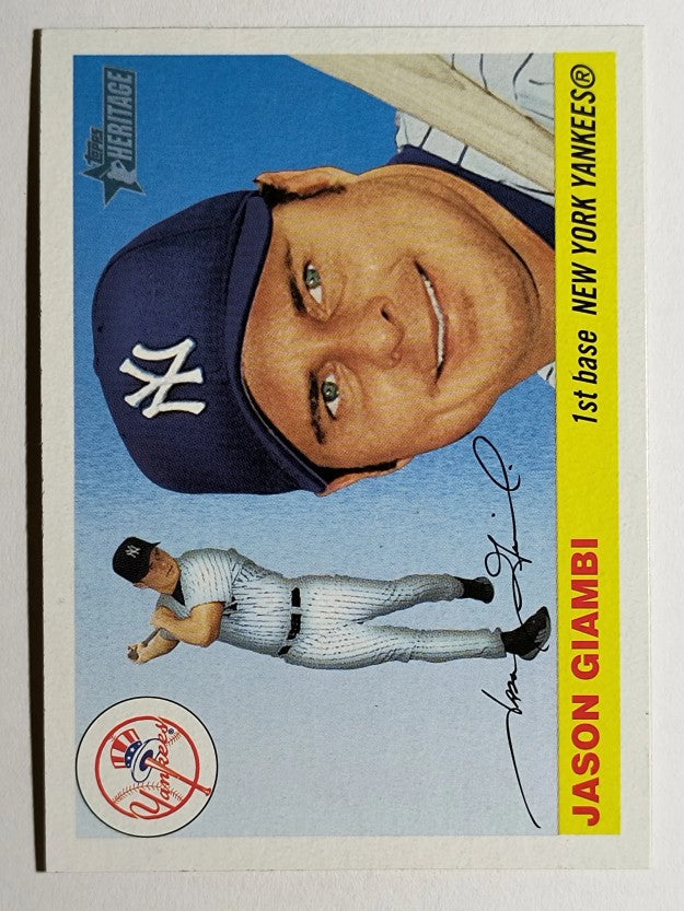 2004 Topps Heritage #10A Jason Giambi Swinging