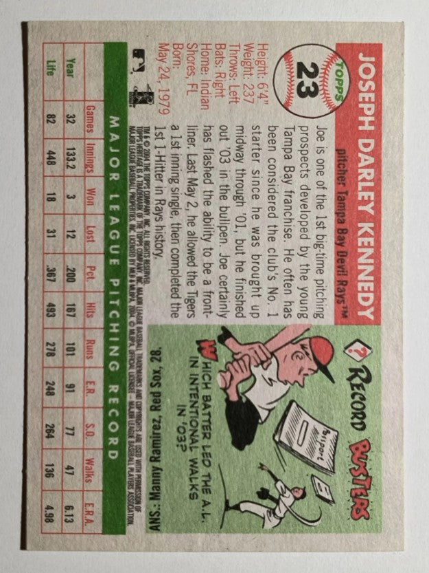 2004 Topps Heritage #23 Joe Kennedy