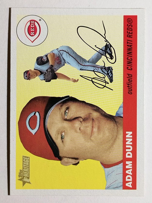 2004 Topps Heritage #30A Adam Dunn Fielding