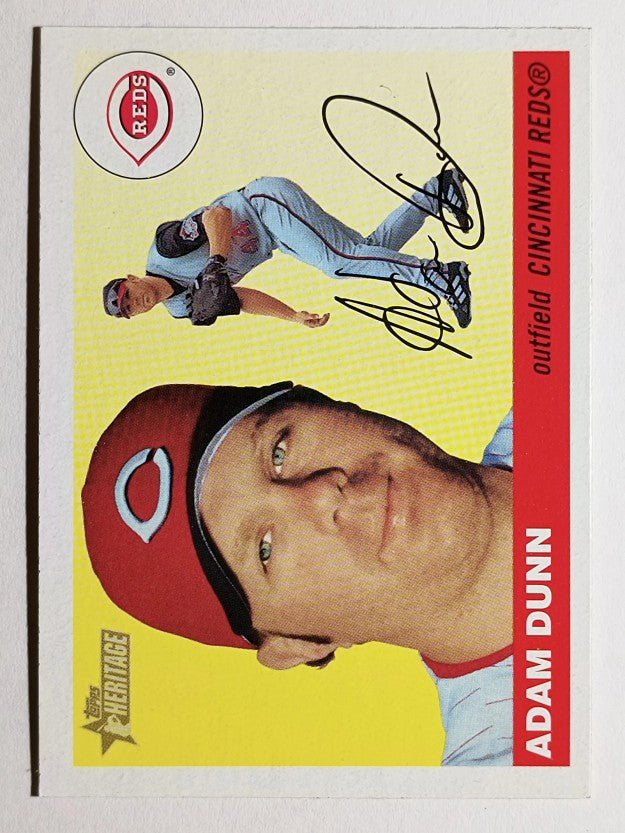 2004 Topps Heritage #30A Adam Dunn Fielding
