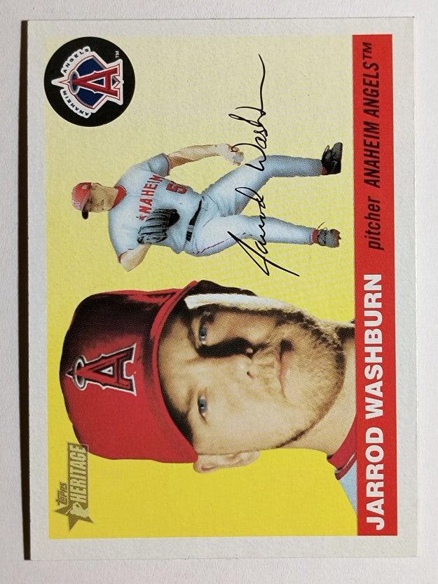 2004 Topps Heritage #107 Jarrod Washburn