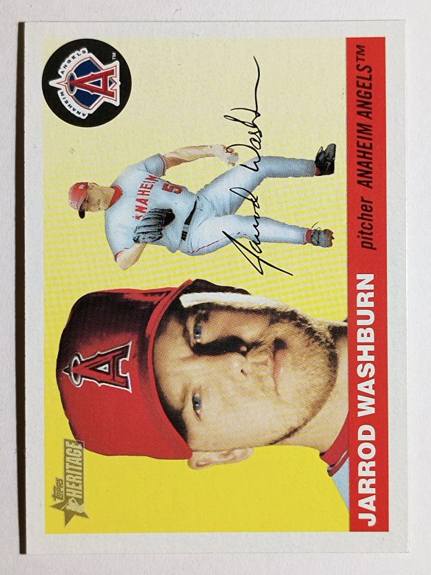 2004 Topps Heritage #107 Jarrod Washburn