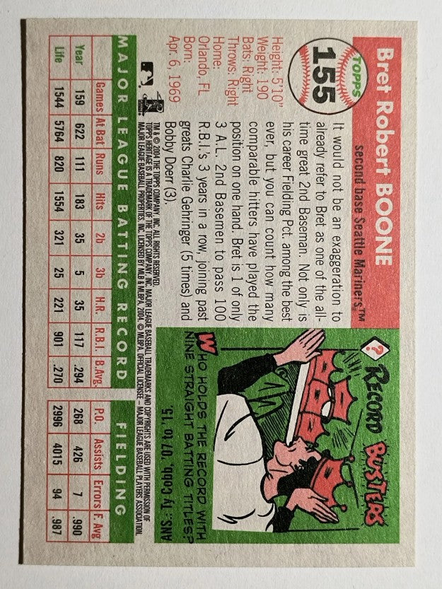 2004 Topps Heritage #155 Bret Boone