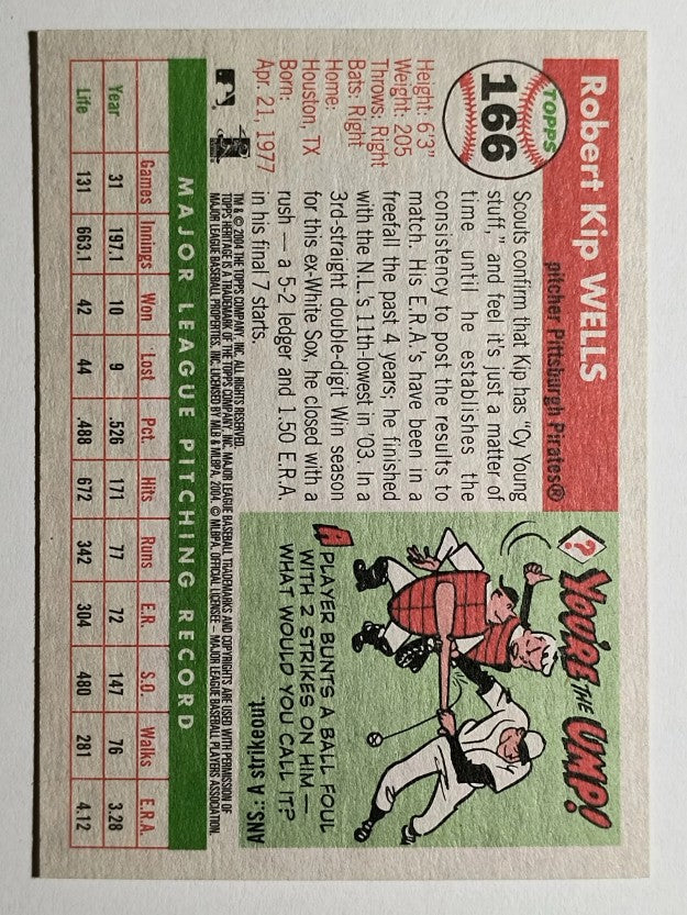 2004 Topps Heritage #166 Kip Wells