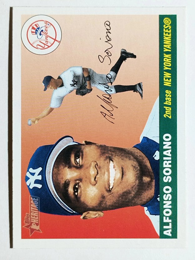 2004 Topps Heritage #250A Alfonso Soriano Throwing