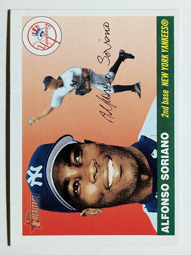 2004 Topps Heritage #250A Alfonso Soriano Throwing