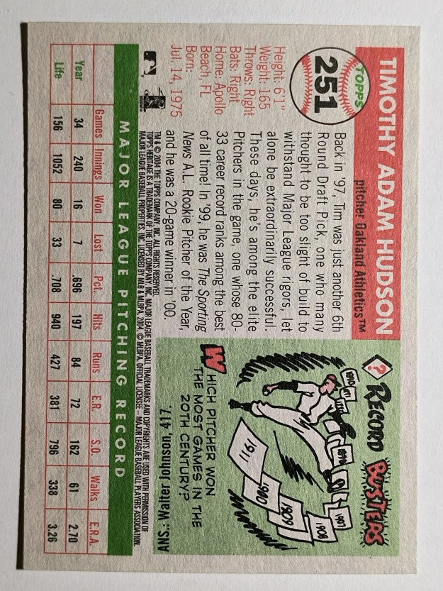 2004 Topps Heritage #251 Tim Hudson