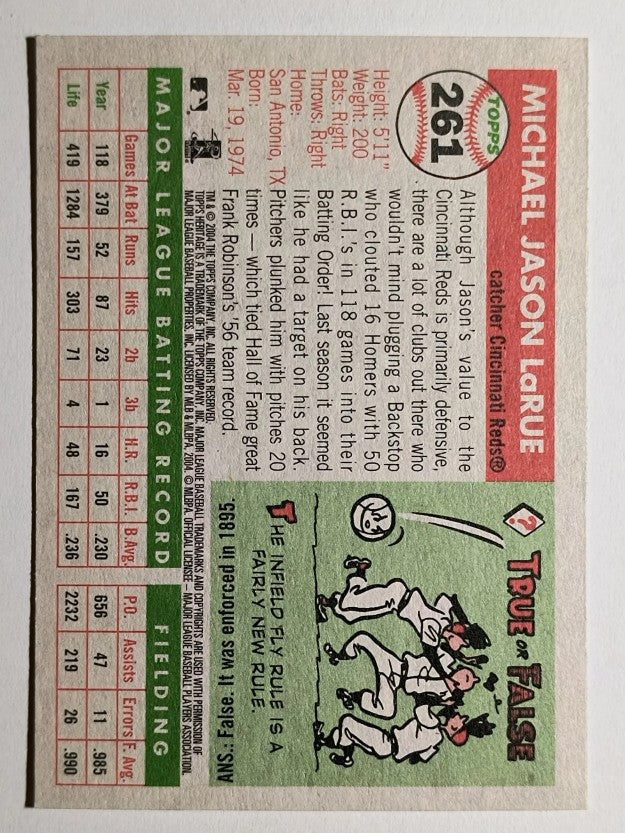 2004 Topps Heritage #261 Jason LaRue