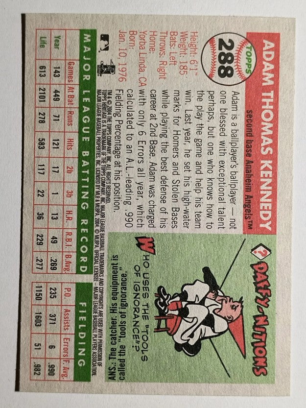 2004 Topps Heritage #288 Adam Kennedy