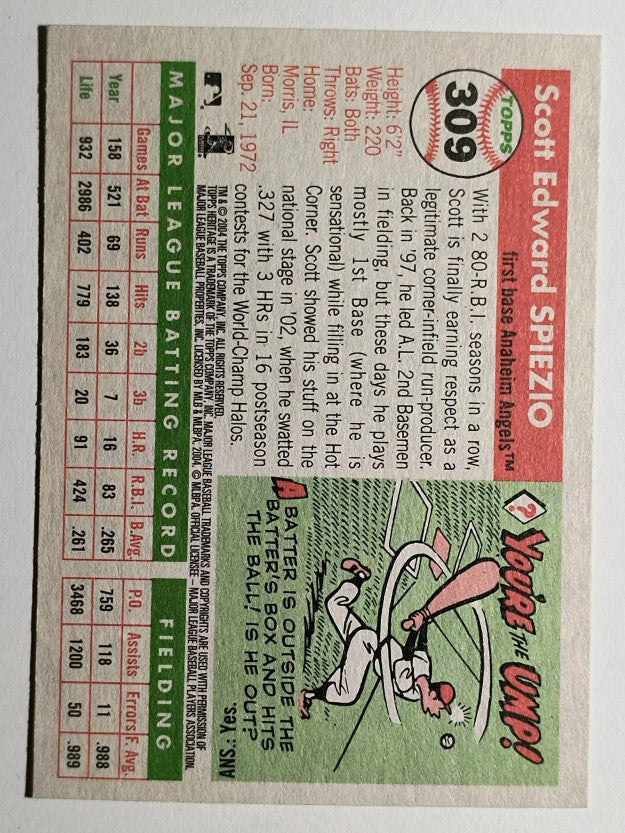 2004 Topps Heritage #309 Scott Spiezio