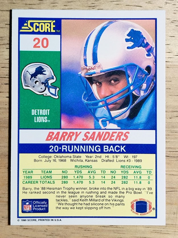 1990 Score #20 Barry Sanders