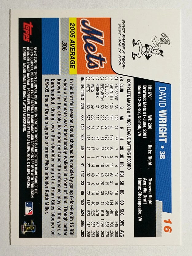 2006 Topps Opening Day #16 David Wright