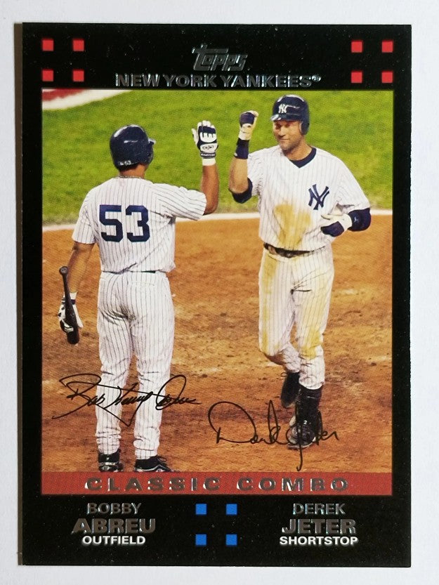 2007 Topps #327 Bob Abreu/Derek Jeter CC