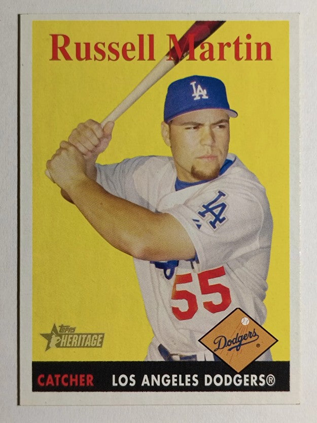 2007 Topps Heritage #42 Russell Martin