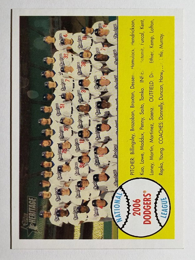 2007 Topps Heritage #71 Los Angeles Dodgers TC