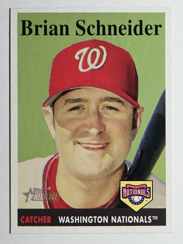 2007 Topps Heritage #114 Brian Schneider