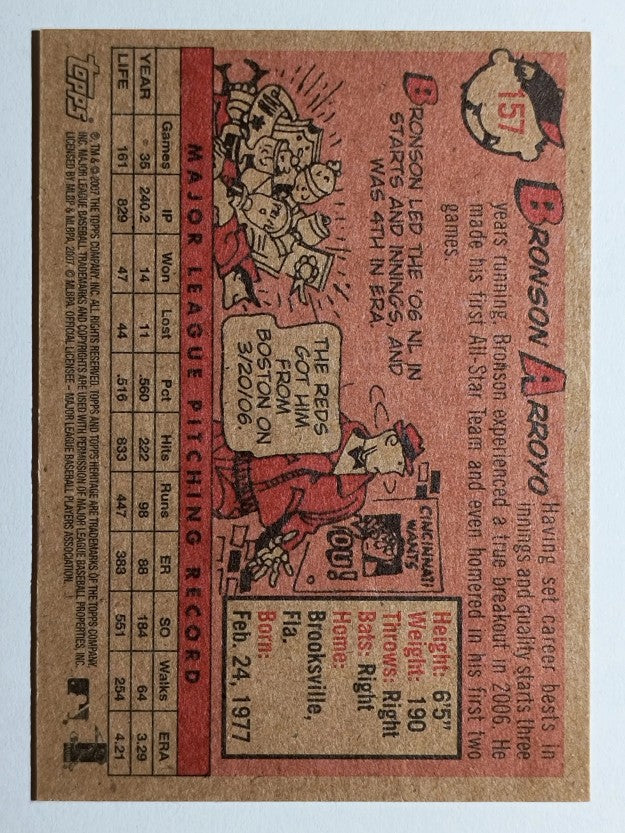 2007 Topps Heritage #157 Bronson Arroyo